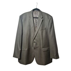 Chaps Mens 46L Brown Blazer Sport Coat Jacket Retro‎ Career Business